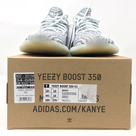 Adidas Blue Tint Yeezy Boost 350 V2 Sneakers - Picture 6 of 6